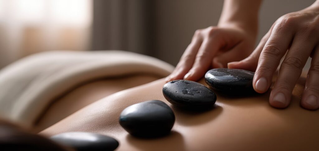 hot stone massage in Edmonton